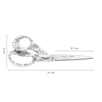 Fiskars - Scissors Universal Frutta Black/White (21cm)
