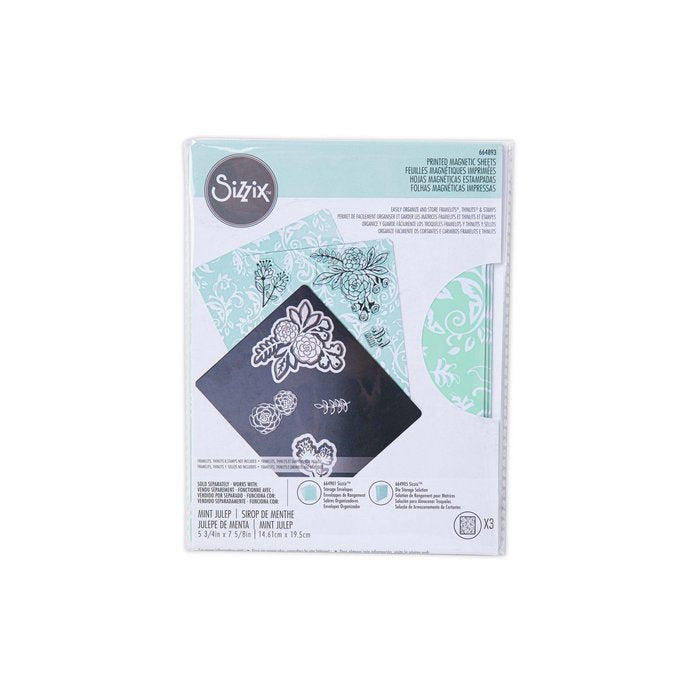 Sizzix - Storage Printed Magnetic Sheets (3pcs)