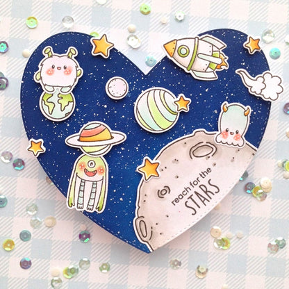Heffy Doodle - Stitched Hearts Dies