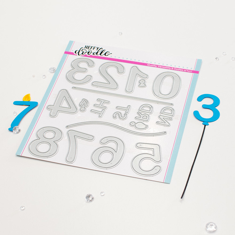 Heffy Doodle - Birthday Number Dies