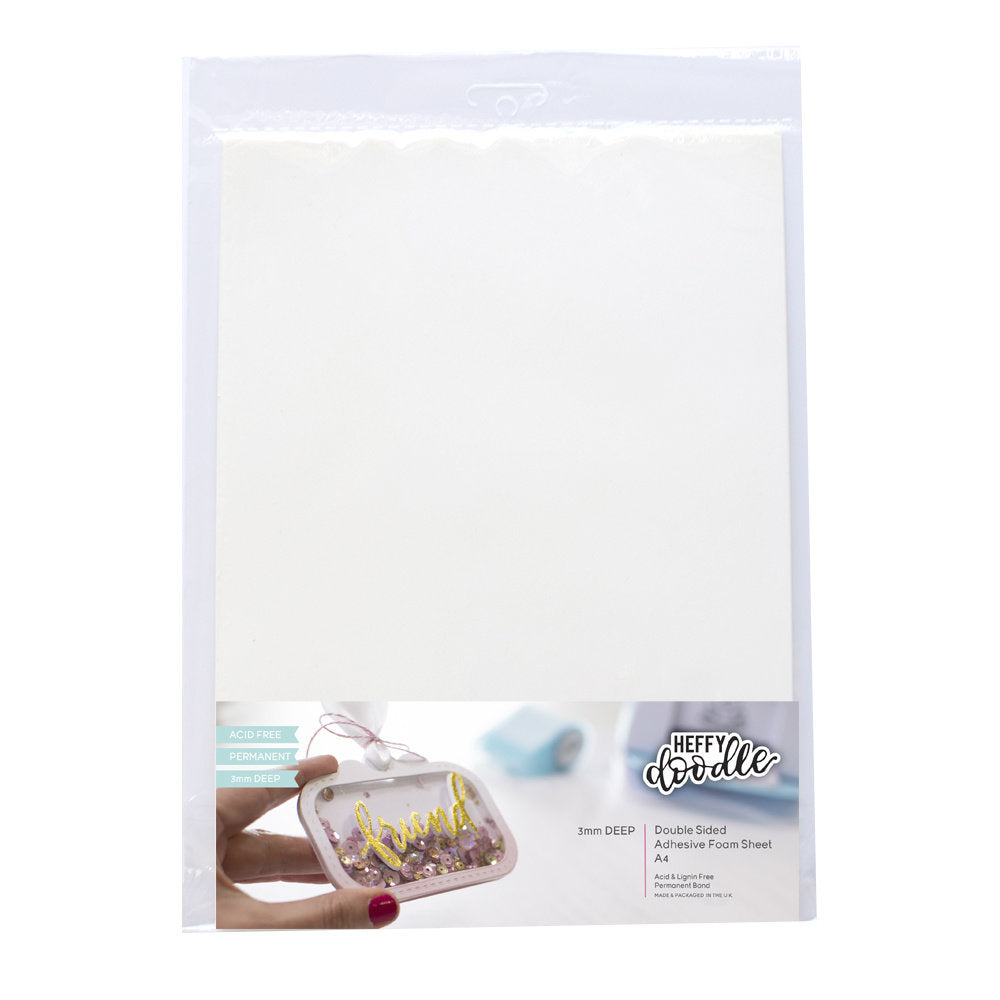 Heffy Doodle - Double-Sided Adhesive Foam A4 Sheet (3mm)