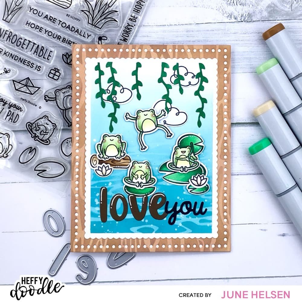 Heffy Doodle - Mini Scalloped Imperial Rectangle Dies