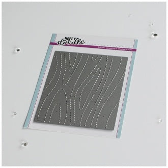 Heffy Doodle - Woodgrain Texture Background Die