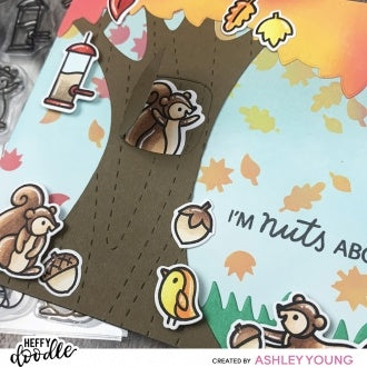 Heffy Doodle - Woodgrain Texture Background Die