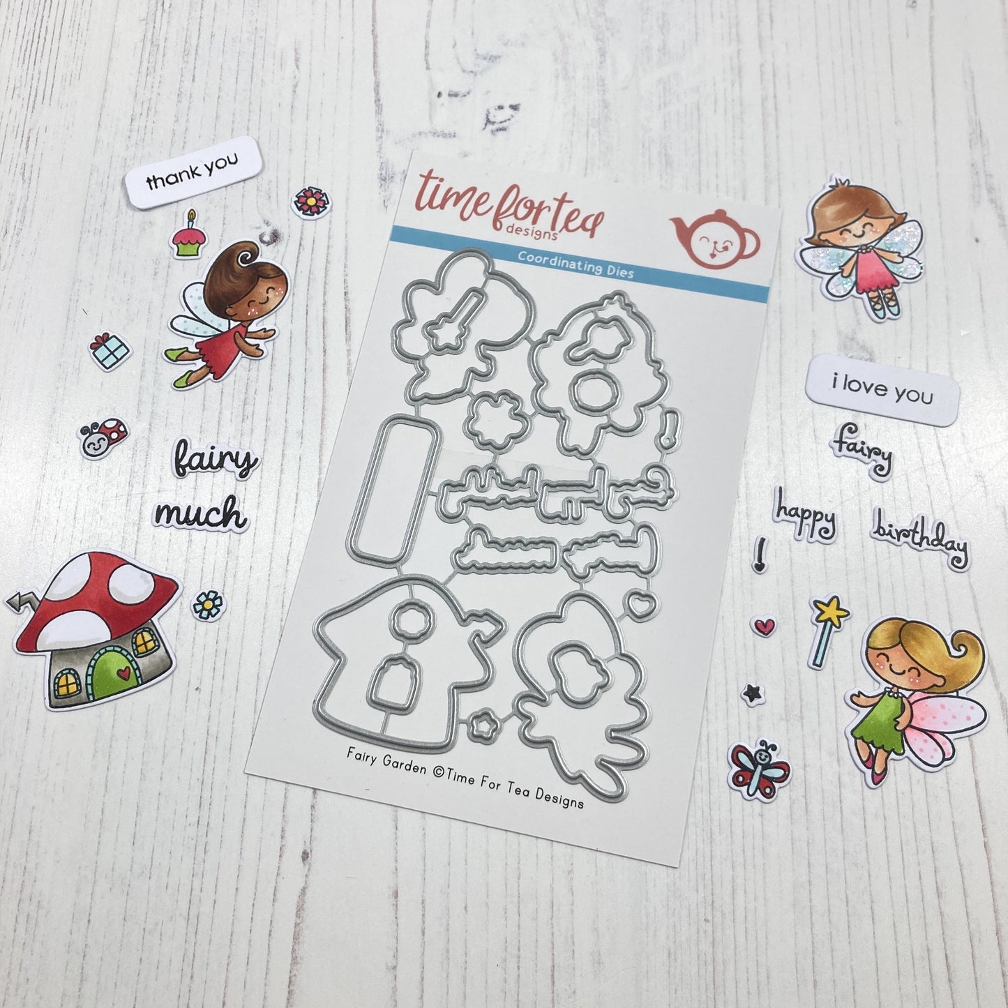 Time for Tea Designs - Fairy Garden Coordinating Die set