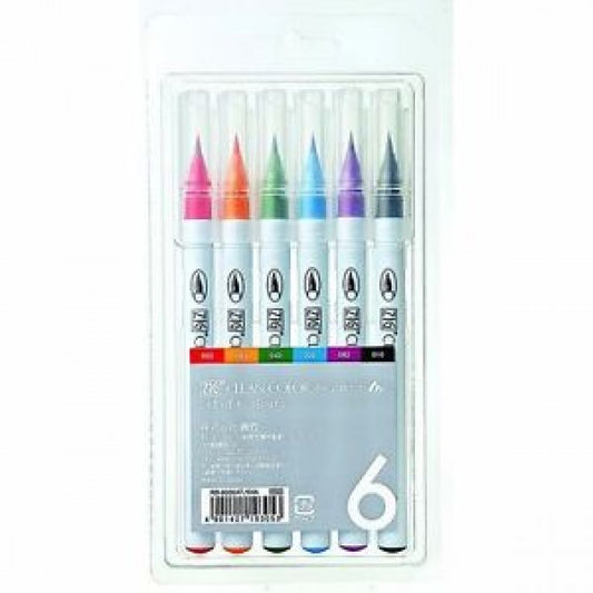 Kuretake - ZIG CLEAN COLOR Real Brush Set (6pcs)