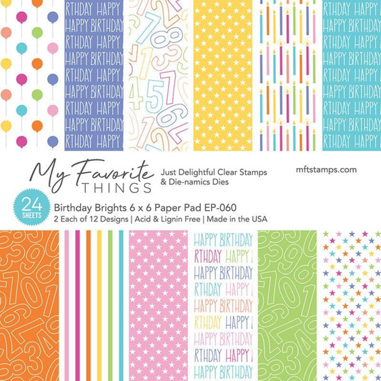 My Favorite Things - Birthday Brights Paper Pad 6x6"