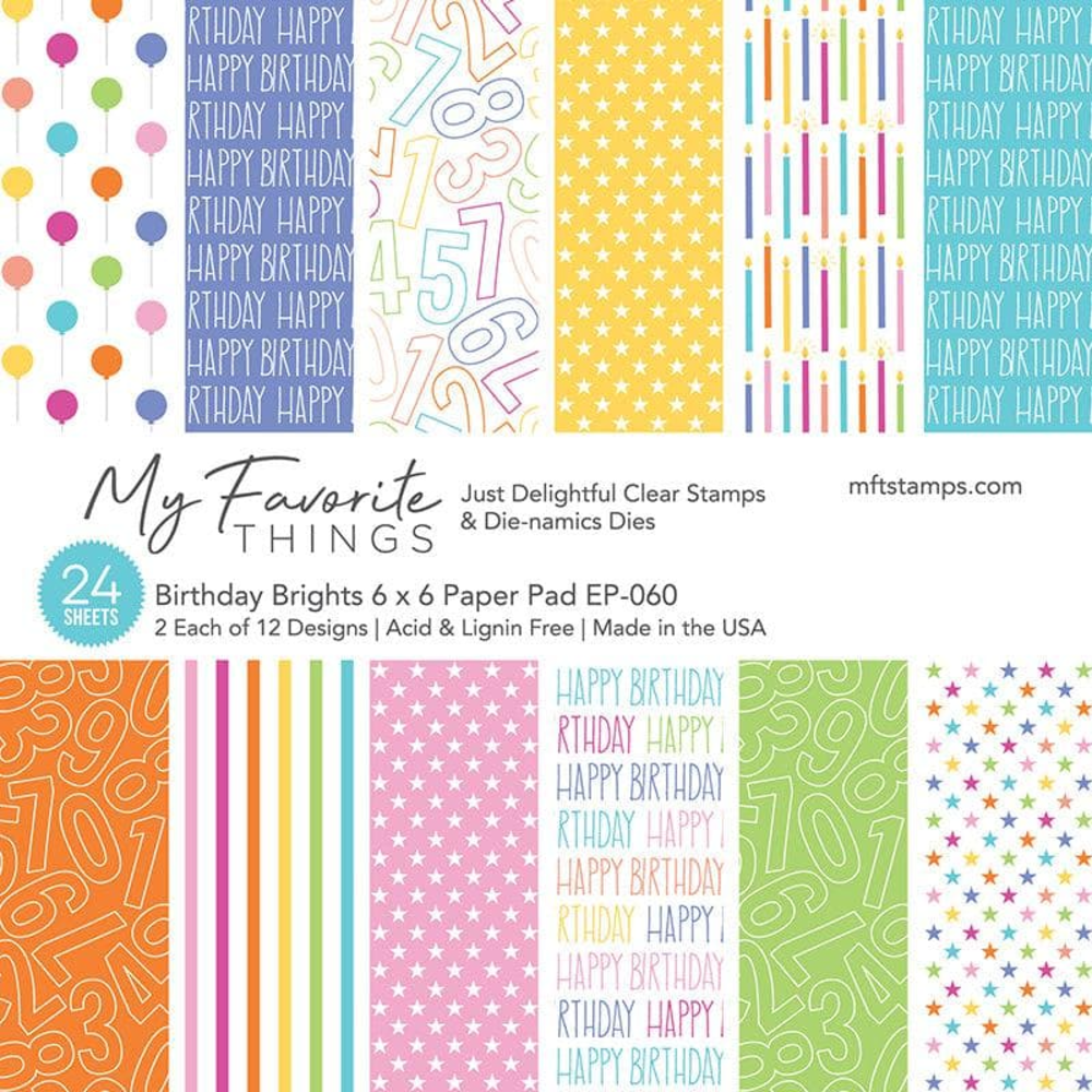 My Favorite Things - Birthday Brights Paper Pad 6x6"