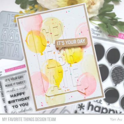 My Favorite Things - Celebrate Speech Bubble Die-Namics