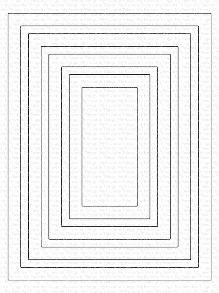My Favorite Things - Classic Rectangle Frames Die-Namics