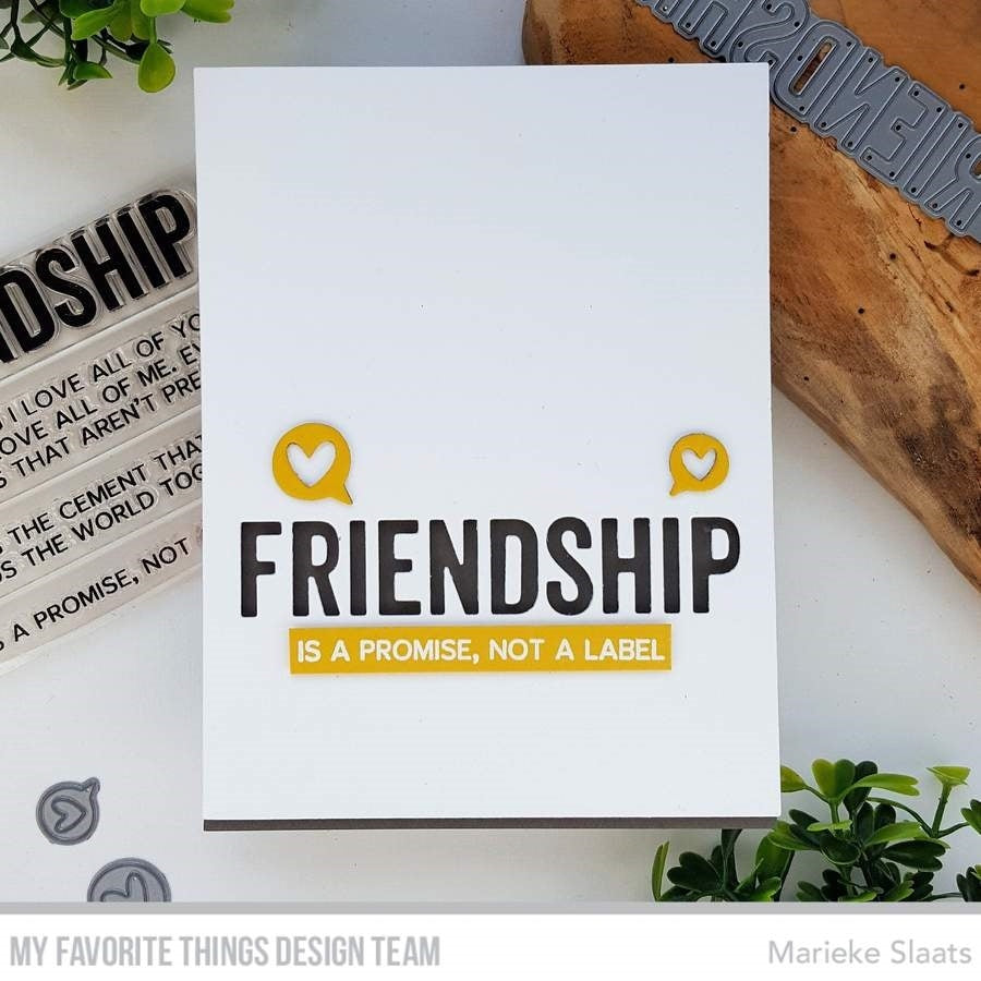 My Favorite Things - Friend & Friendship Die-Namics