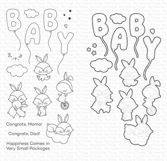 SET DEAL: My Favorite Things - Happiness Comes in Very Small Packages Stamp & Die Duo