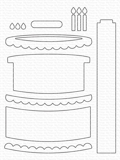 My Favorite Things - Interactive Birthday Cake Die-Namics