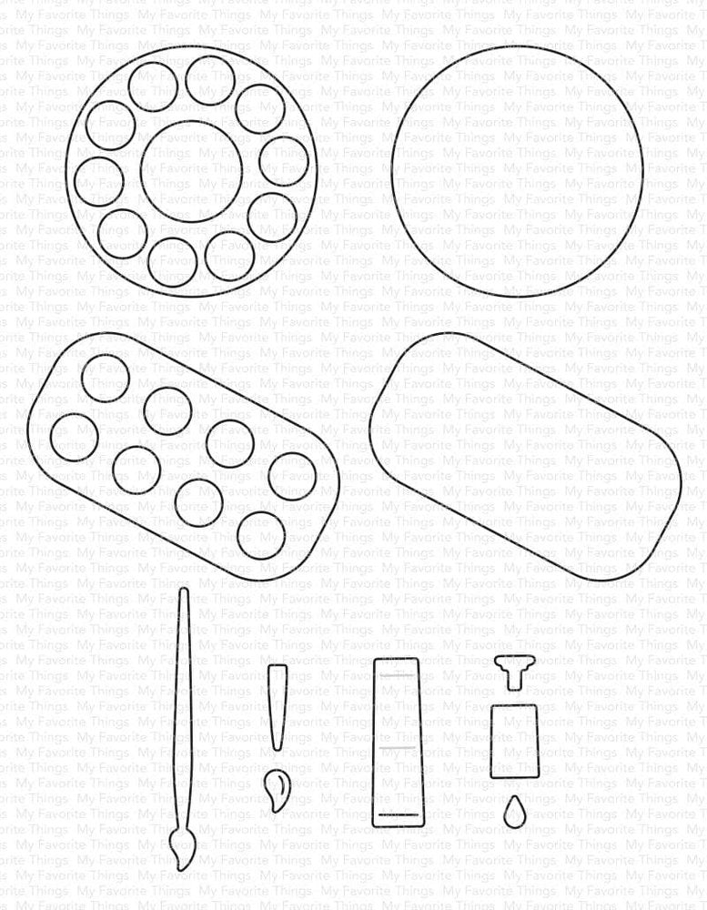 My Favorite Things - Just Add Paint Die-namics