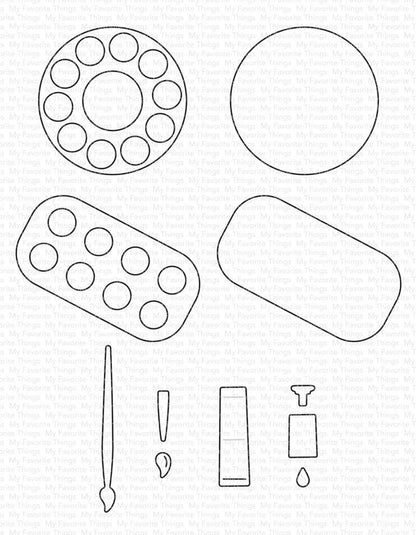 My Favorite Things - Just Add Paint Die-namics