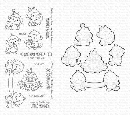 SET DEAL: My Favorite Things - Monkey Around Stamp & Die Duo