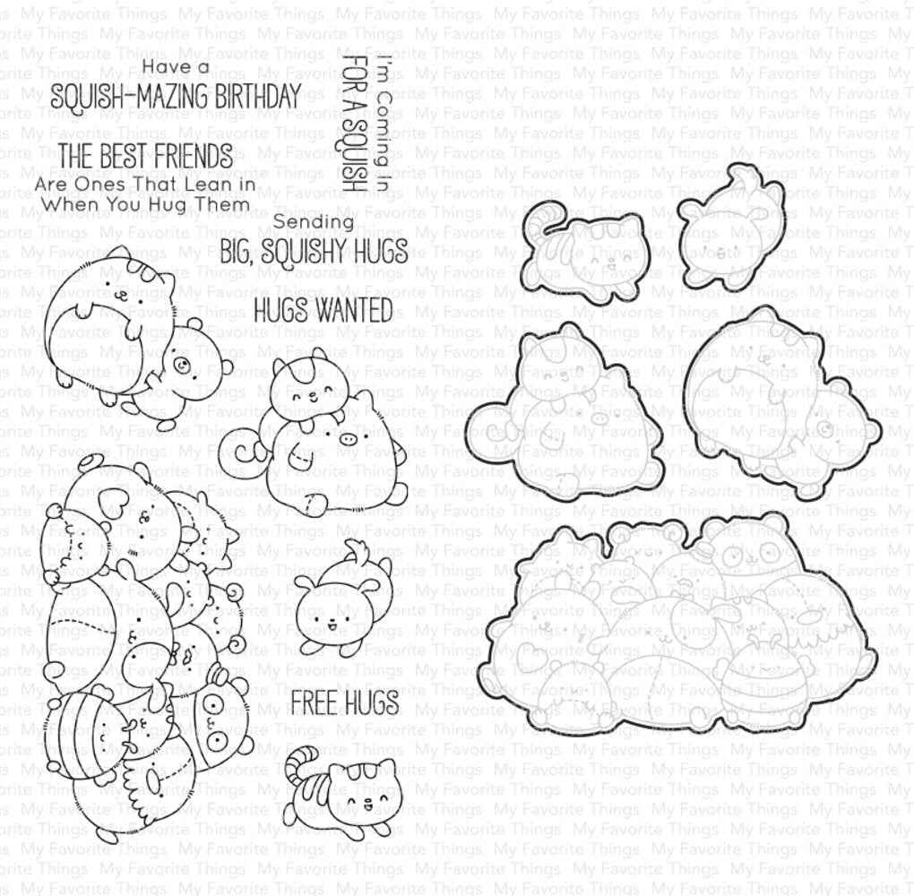SET DEAL: My Favorite Things - Squishy Hugs Stamp & Die Duo