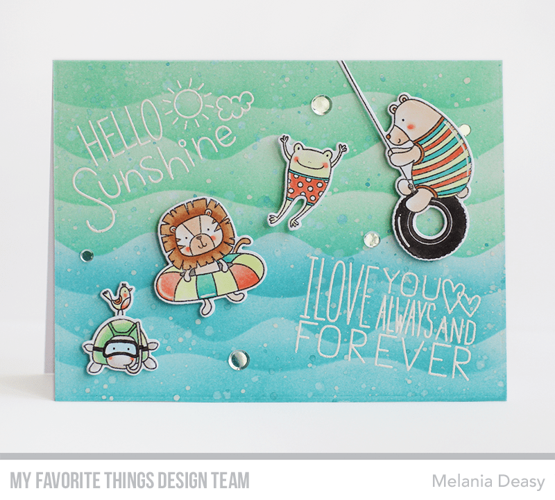 My Favorite Things - Summer Waves Stencil