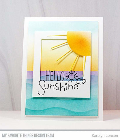 My Favorite Things - Summer Waves Stencil