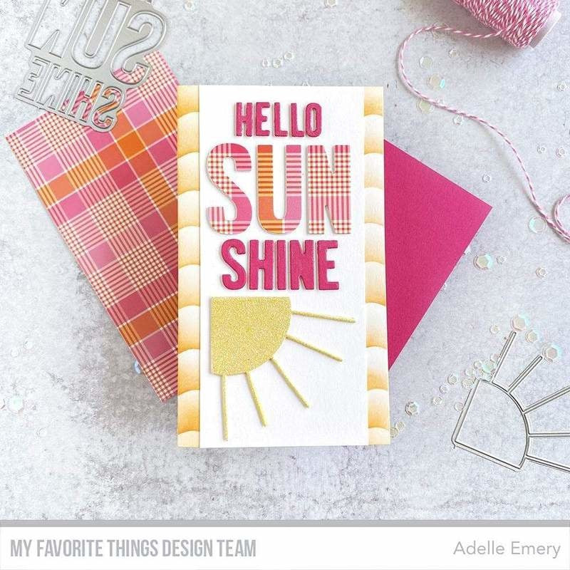 My Favorite Things - Summer Waves Stencil