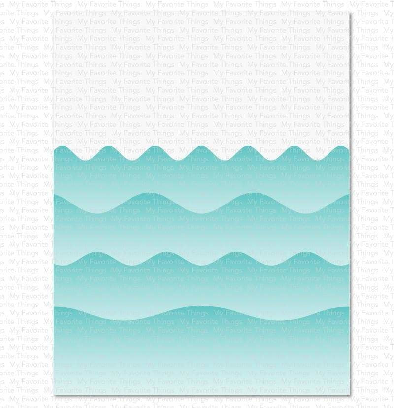 My Favorite Things - Summer Waves Stencil