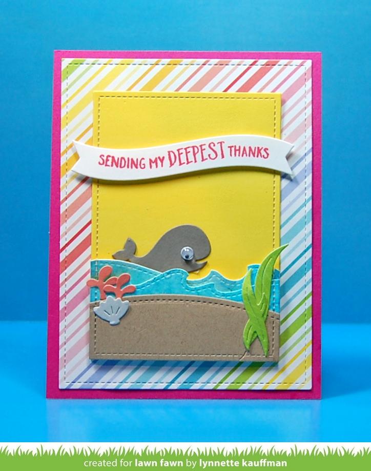Lawn Fawn - Shadow Box Card Ocean Add-On