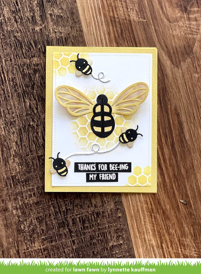 Lawn Fawn - Honeycomb Stencil