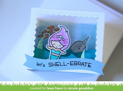 Lawn Fawn - Shadow Box Card Ocean Add-On
