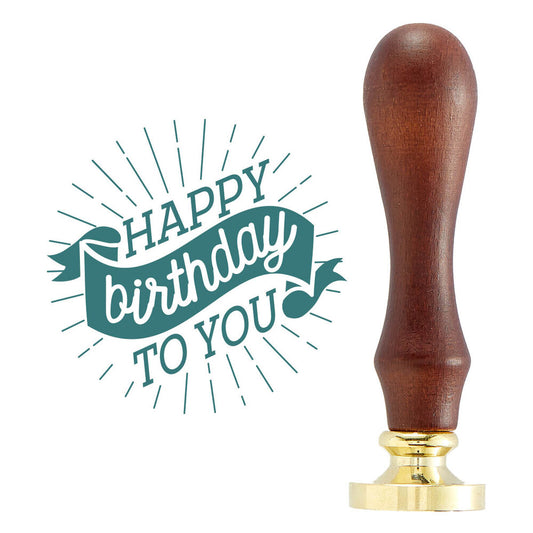 Spellbinders - Birthday Banner Wax Seal Stamp