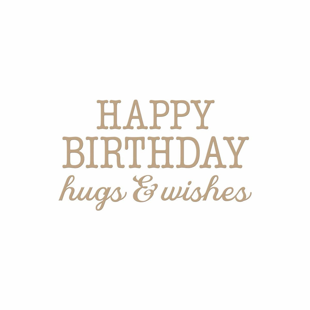 Spellbinders - Birthday Hugs & Wishes Hot Foil Plate