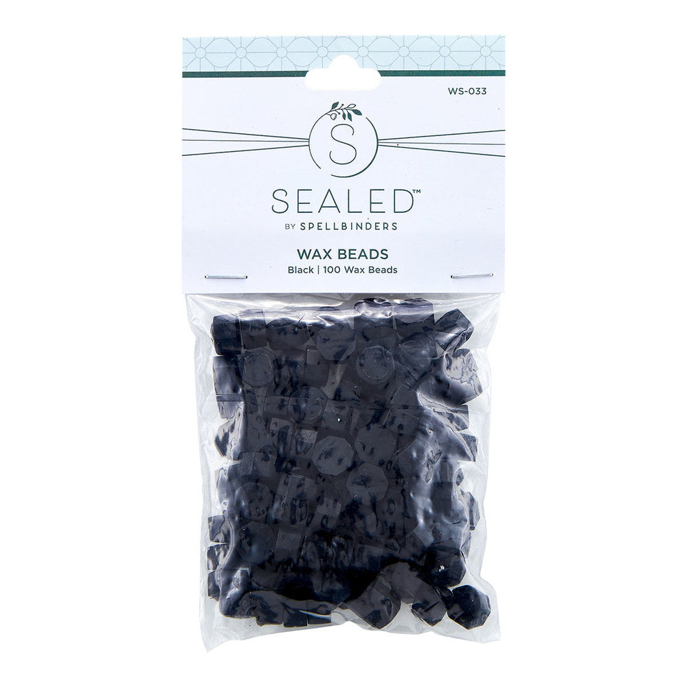 Spellbinders - Black Wax Beads