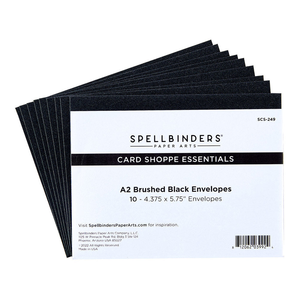 Spellbinders - Brushed Black Envelopes
