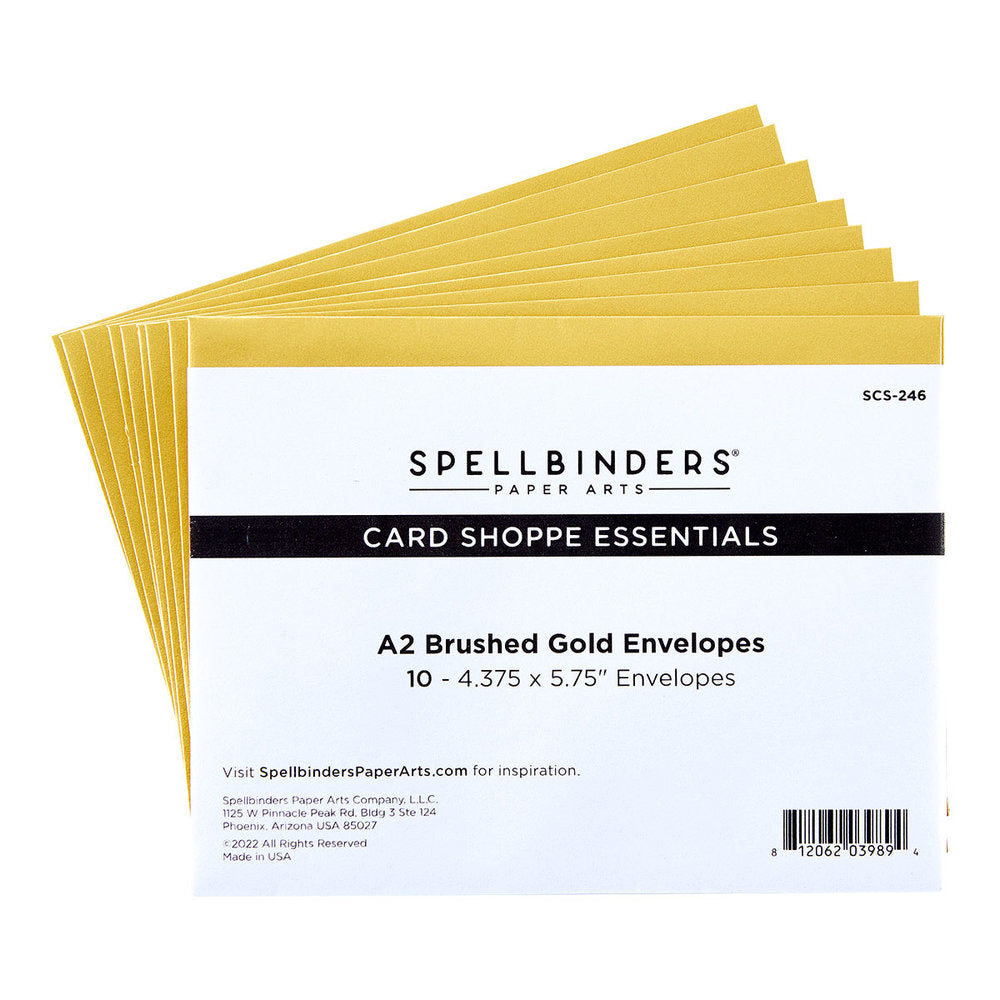 Spellbinders - Brushed Gold Envelopes