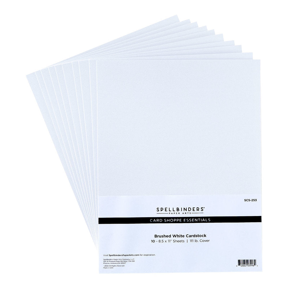 Spellbinders - Brushed White Cardstock