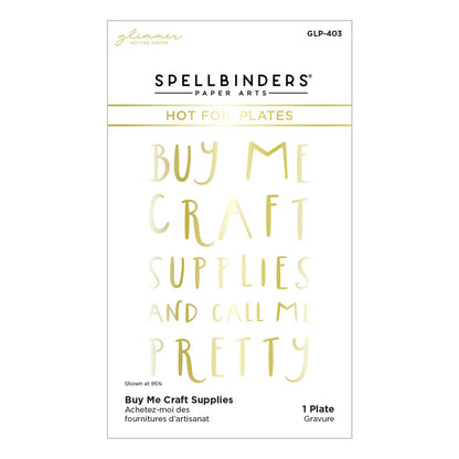 Spellbinders - Buy Me Craft Supplies Glimmer Hot Foil Plate