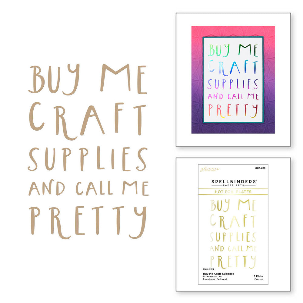 Spellbinders - Buy Me Craft Supplies Glimmer Hot Foil Plate