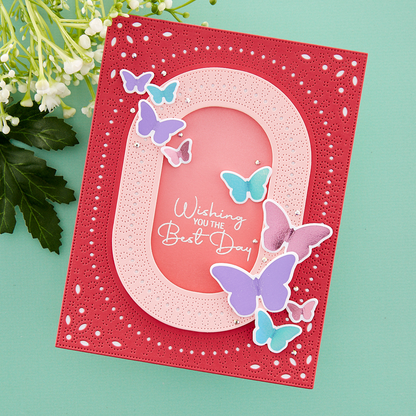 Spellbinders - Fluttering By Glimmer Hot Foil Plate & Die Set