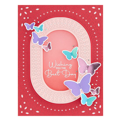 Spellbinders - Fluttering By Glimmer Hot Foil Plate & Die Set