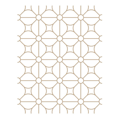 Spellbinders - Geometric Flower Background Glimmer Hot Foil Plate