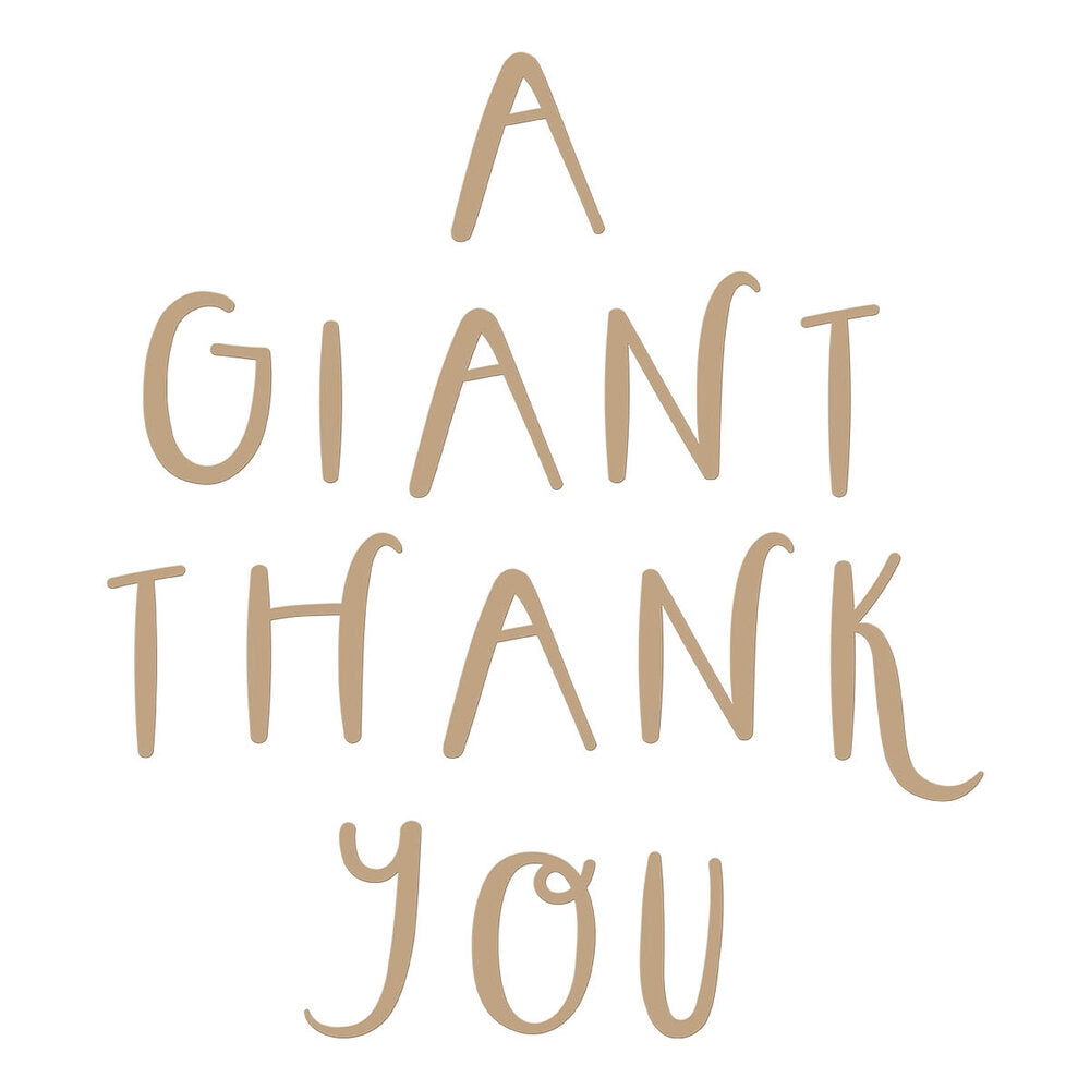 Spellbinders - Giant Thank You Glimmer Hot Foil Plate