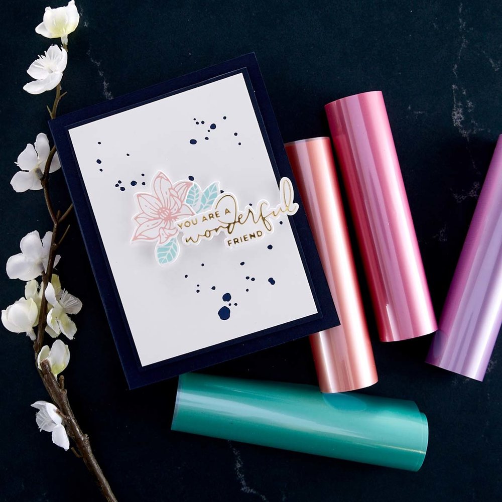 Spellbinders - Glimmer Hot Foil Satin Pastels Variety Pack (4 rolls)