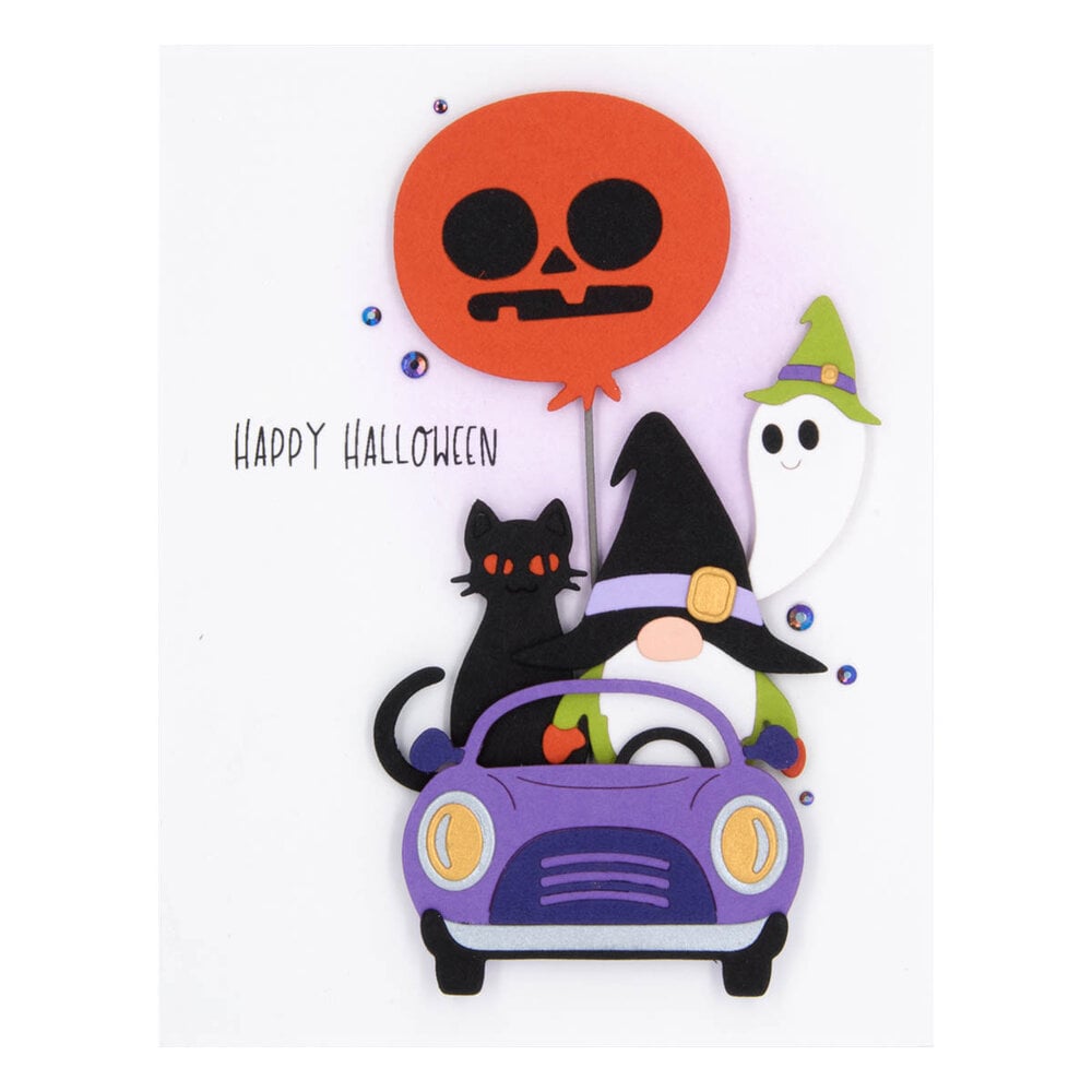 Spellbinders - Gnome Drive Halloween Etched Dies