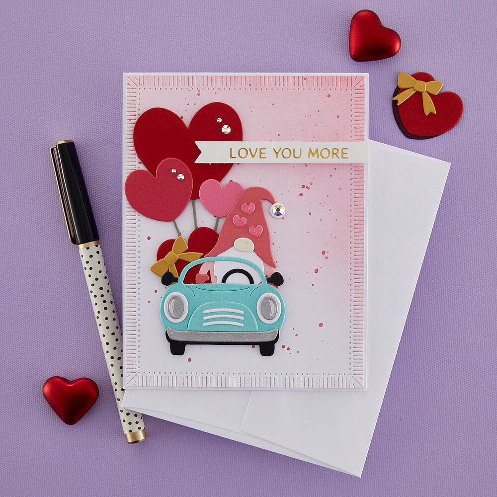 Spellbinders - Gnome Drive Hearts for You Etched Dies