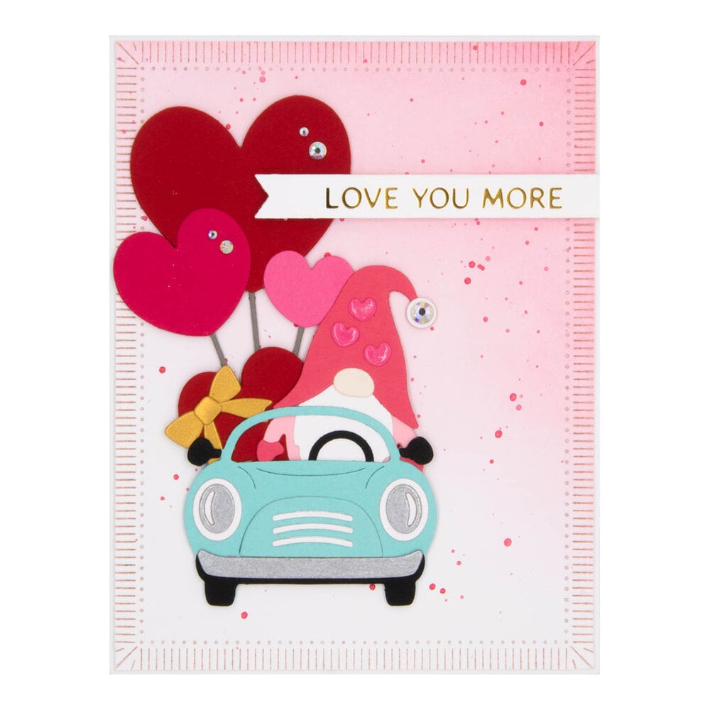 Spellbinders - Gnome Drive Hearts for You Etched Dies