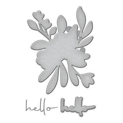 Spellbinders - Hello Blooms Stencil & Die Bundle