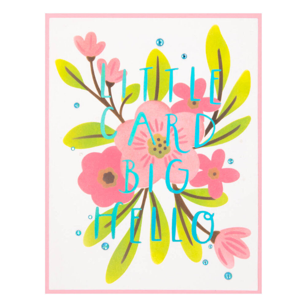 Spellbinders - Hello Blooms Stencil & Die Bundle