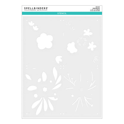 Spellbinders - Hello Blooms Stencil & Die Bundle