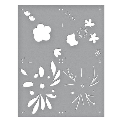 Spellbinders - Hello Blooms Stencil & Die Bundle