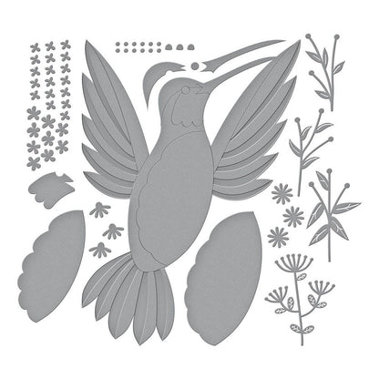 Spellbinders - Hummingbird Card Creator Etched Dies