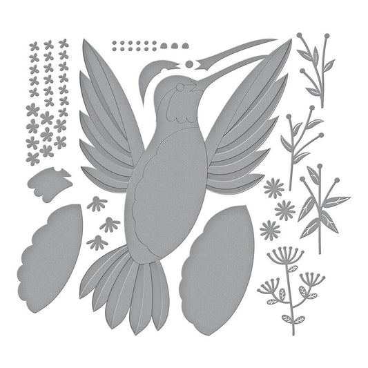 Spellbinders - Hummingbird Card Creator Etched Dies